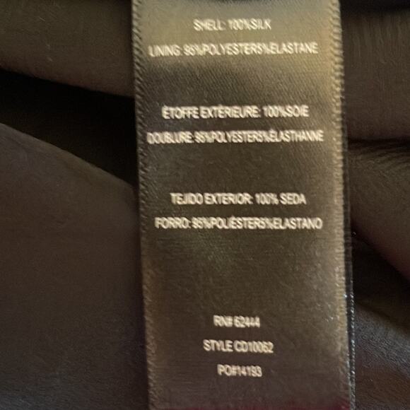 Nicole Miller Collection Asymmetrical Pleated Silk Dress Floral Size 4 - Picture 12 of 12